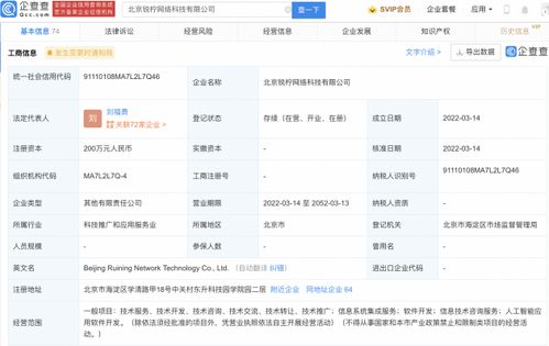 雷军与曹津联合成立人工智能新公司，拓展应用软件开发与信息系统集成